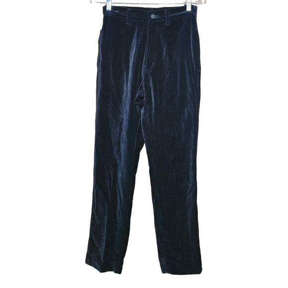 Harley Davidson Black Velvet Pants Size 4 - Picture 1 of 4